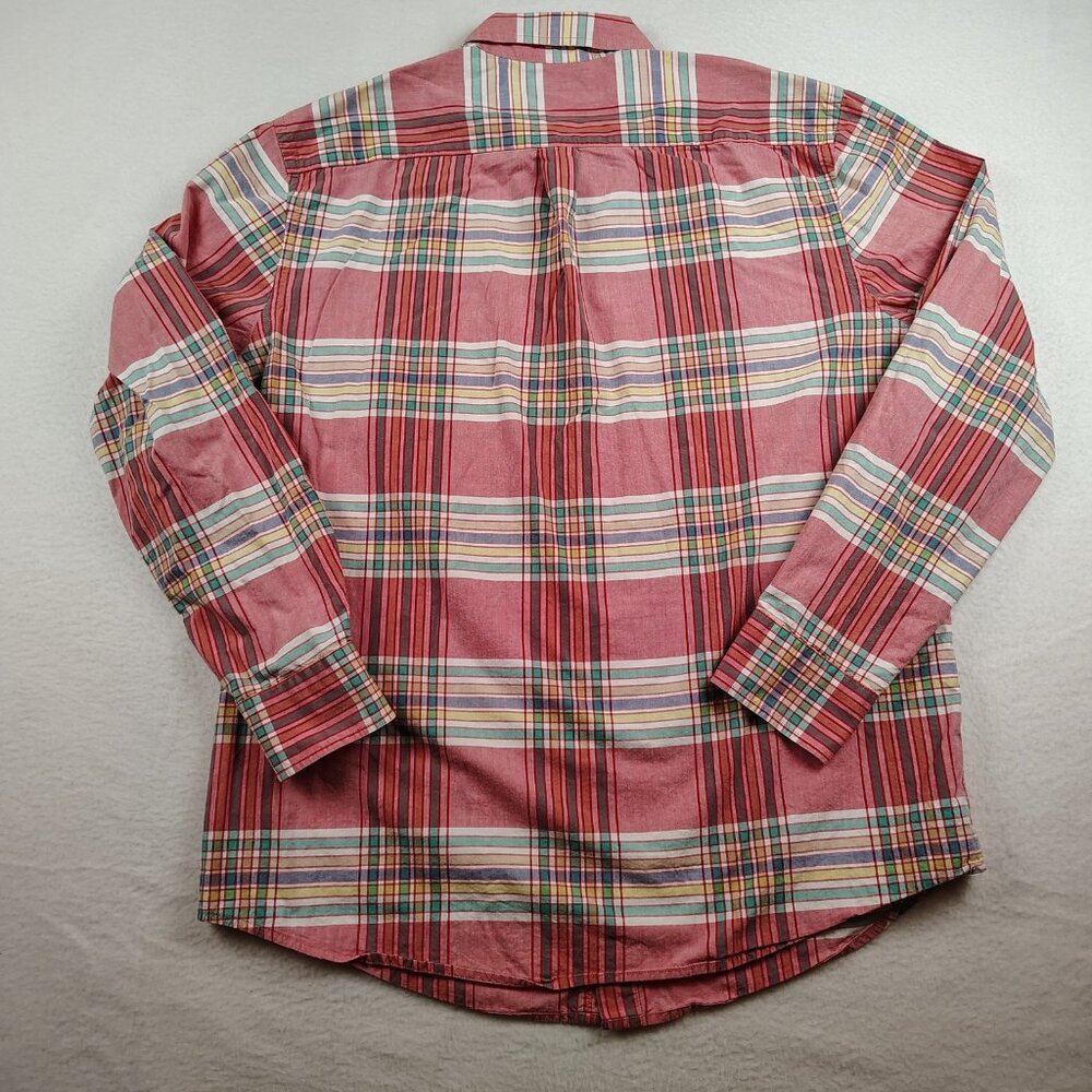 GAP Red and Blue Plaid Casual Shirt - Picture 2 of 7